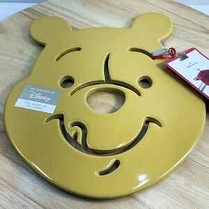 Hallmark Disney Winnie the Pooh Ceramic Non-Slip Round Trivet Yellow New